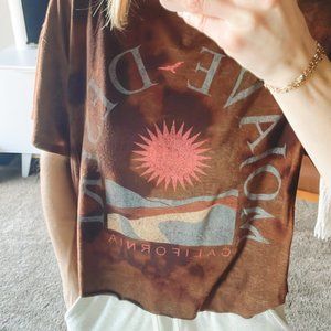 Mojave Desert Brown Tie Dye Tee